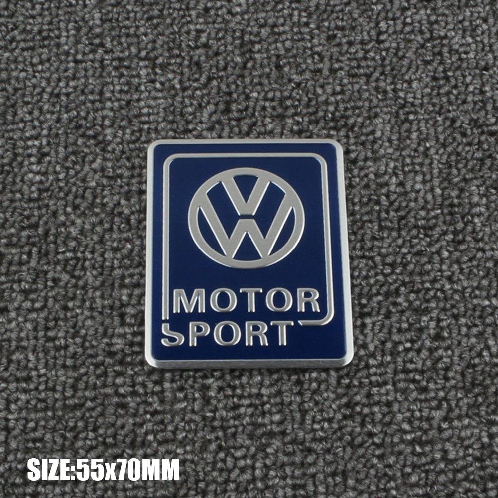 RUNTB1 1Pc 3D Metal Stickers Car Body Trunk Decal For VW Golf GTI Tiguan Jetta Transporter Passat T5 Polo Touran Scirocco Arteon T-ROC