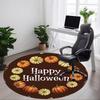 1pc Pumpkin Halloween Office Round Area Rug, Under Office Chairs Bedroom Living Room Home Decor, Room Deco, Available in Various Sizes