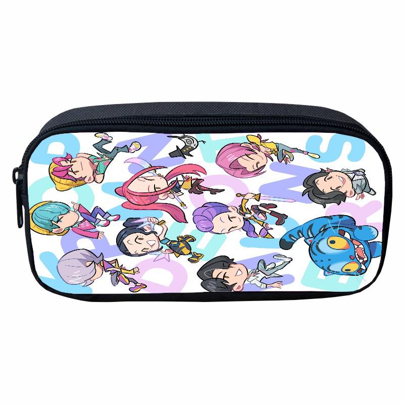 Astuccio per Matite Cartoon Huntrix K-Pop Demon Hunter Girl Group per Bambini e Studenti