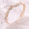 Gold Color Leaf Crown Tiara Headband For Women Bride Party Bridal Wedding Hair Accessories Jewelry Headband Crown Tiara Gift