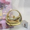 Luxury Brand Evening Clutch Acrylic Shell Bag Ladies Handbag Fashion Shoulder Bag Half-moon Design Wedding Purse Party Handbag
