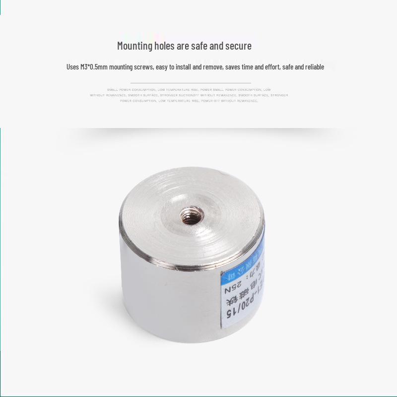 Ming Yu Waterproof Round DC Small Suction Cup Electromagnet Gripper, Full Voltage Options, Pure Copper Wiring