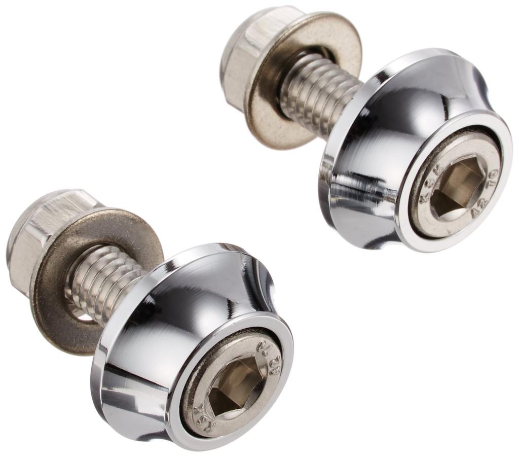 C.F.POSH License Plate Cap Bolt & Nut Plated 200386