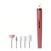 Rechargeable 5 in1 Nail Polishing Machine with LED Light Dual-speed Polishing Electric Nail Grinder 5 Grinding Heads