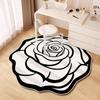 Rose-Shaped Diatom Mud Floor Mat - Stain-Resistant, Easy-to-Clean, for Bedroom or Living Room