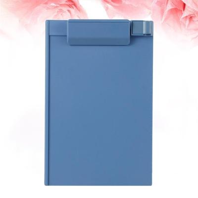 Klemmbrett aus Kunststoff, A5, Profilclip, Hartfaserplatten-Papierhalter, Schreibmappen für Schulklassenzimmer, Büro (Himmelblau)