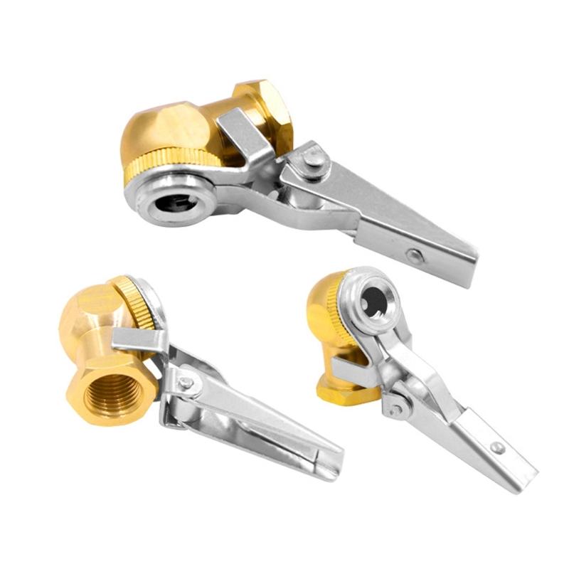 Universal Inflation Chuck Suitable for Car Motorcycle E Bike Bicycles Tire Inflation with Copper Material and Leak Proof