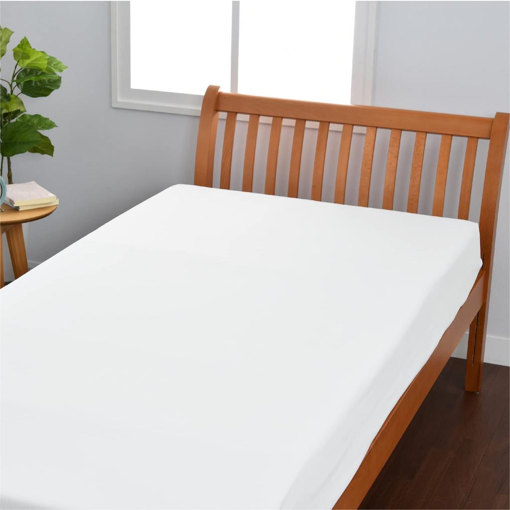 Nishikawa Flat Sheet Single Washable Cotton Broadcloth Plain Beaute BE3601 White PK03401005 [Nishikawa] Skin-friendly 100%