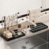 Drainage Tray Dishcloth Towel Holder Countertop Design Multifunctional Drying Rack  Home Kitchen