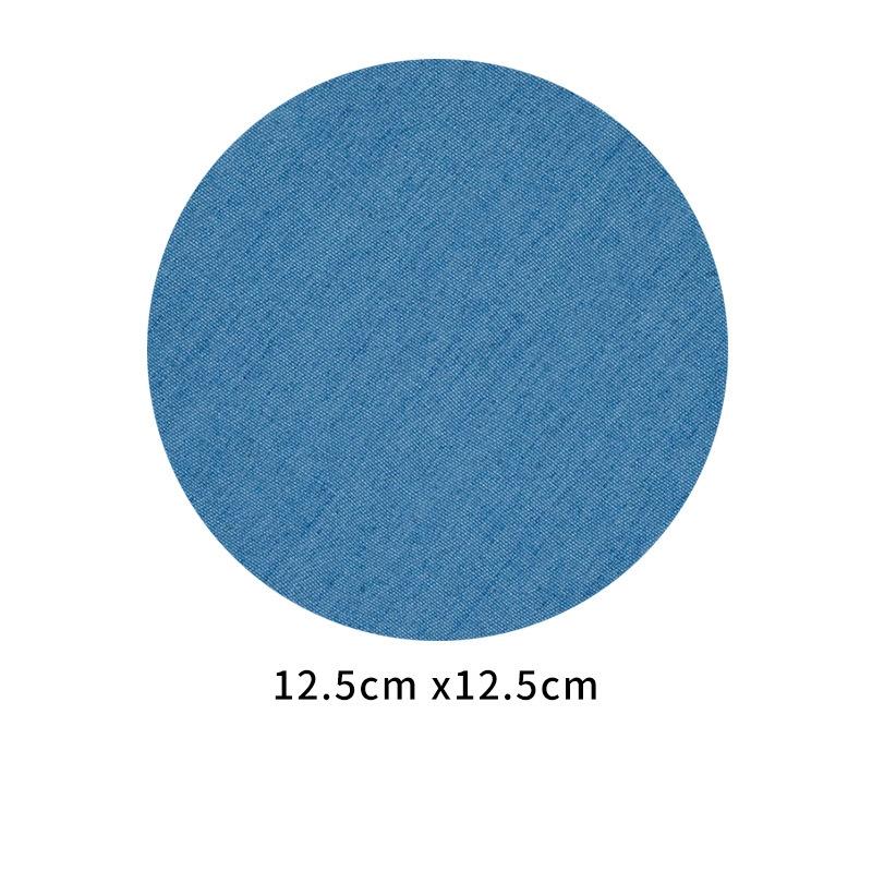 100pcs Denim Patches for Jean Clothing DIY Fabric Iron On Patches Appliques Repair Jeans Pants Elbow Knee Apparel