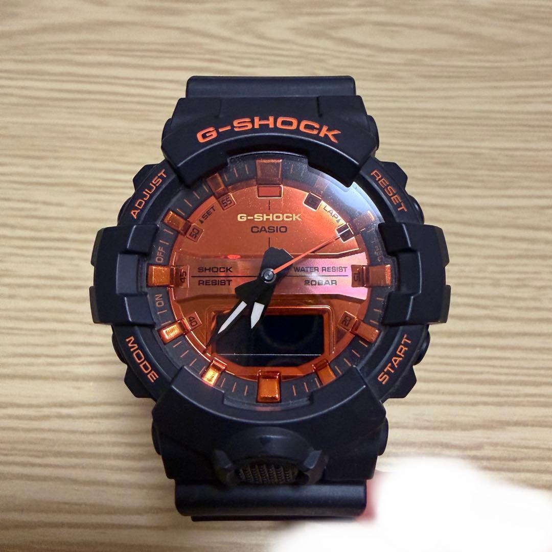 Used CASIO G-SHOCK GA-800BR Black x Orange