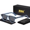 HBK Vintage Fashion Sunglasses for Men Polarized Design Sun Glasses Women Casual Gradient Glasses For Summer Beach Party