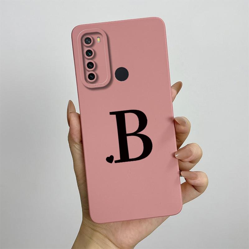 For Xiaomi Redmi Note 8 Case Redmi Note 8T Cover Redmi Note 8 Pro Cases Luxury Letters Square Phone Case Shockproof Back Cover