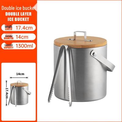 Shang Qi Portable Double-Layer Stainless Steel Ice Bucket