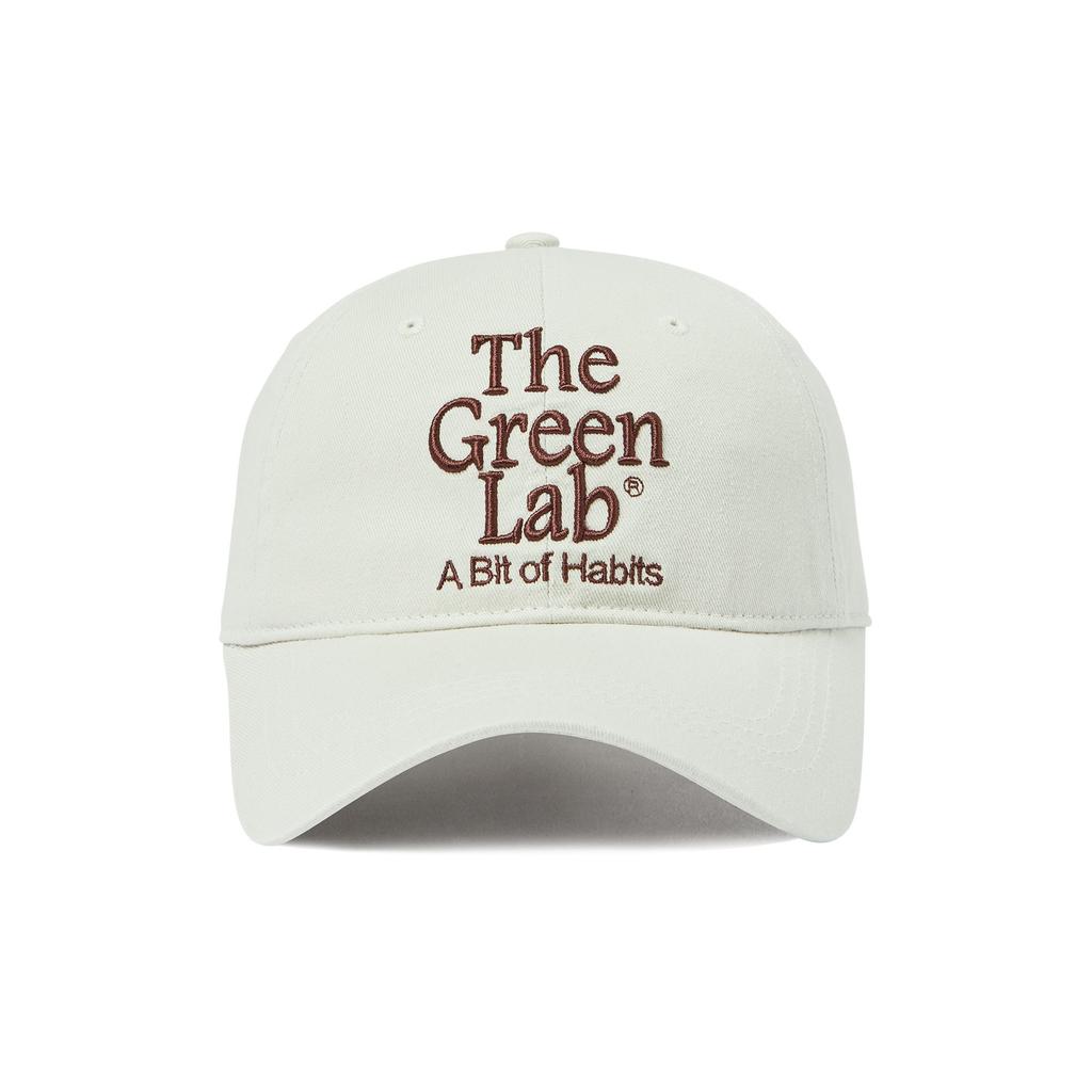 THE GREEN LAB Embroidered Washed Ball Cap [Light Beige]