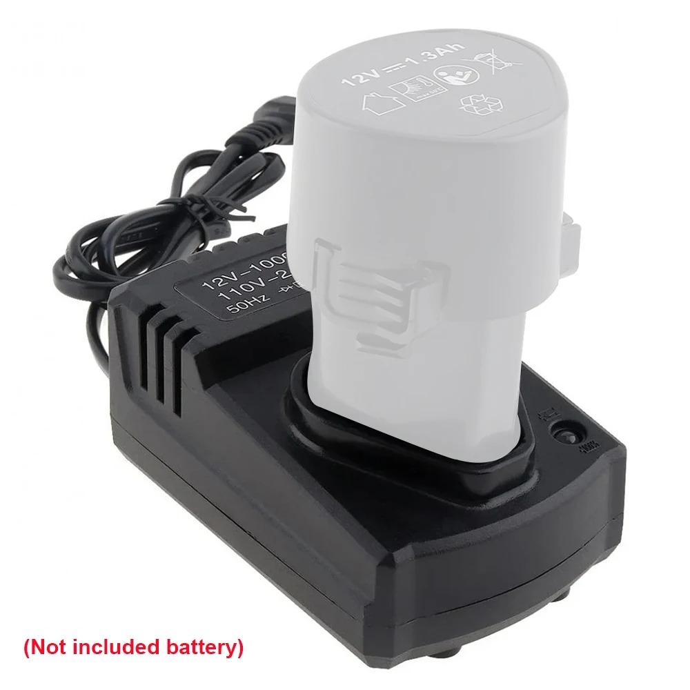 Power Tool Part DC US/EU Li-ion Rechargeable Charger Support 110-240V Black For Electrical Lithium Drill 12V Lithium Screwdriver