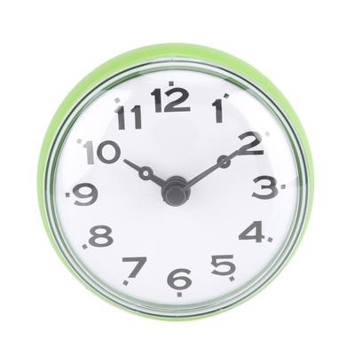 Orologio da Bagno Doccia Impermeabile a Ventosa Parete Finestra Specchio Accessori Bagno Verde