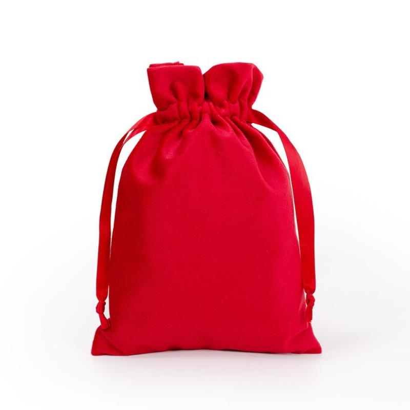 Luxury Velvet Drawstring Pouch Jewelry Storage Gift Wrapping Bag Reusable Dust-proof Bags for Party Favor Wedding Gift