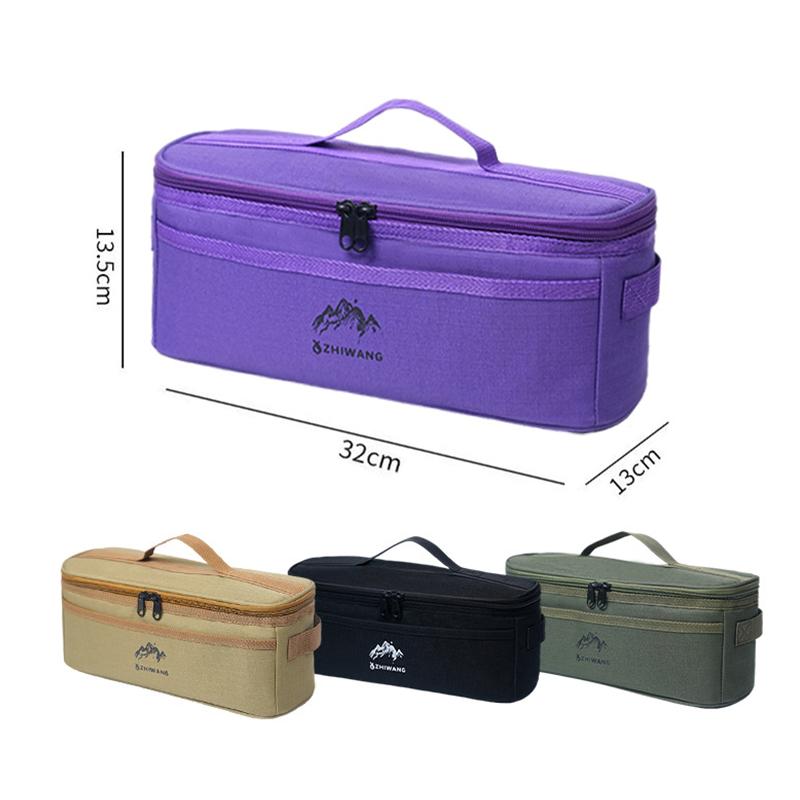 Outdoor Camping Tableware Storage Bag Large Capacity Cutlery Pouch Multi-Functional Portable Picnic Bags Waterproof Handbag