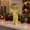 Resin Christmas Reindeer Figurine Standing Decor Holiday Tabletop Display Gift