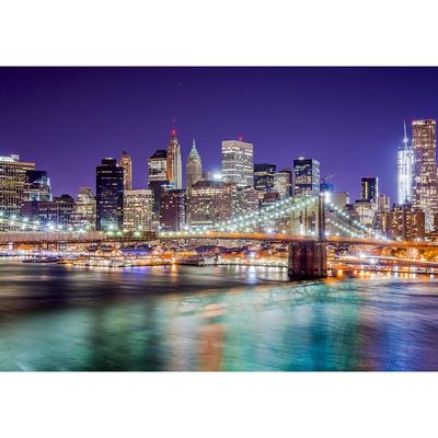 Sun&Tree Night City New York Jigsaw Puzzle HP1013, 1000 Pieces, Mixed Colors Jigsaw Puzzle, Childrens Games, Educational Toys