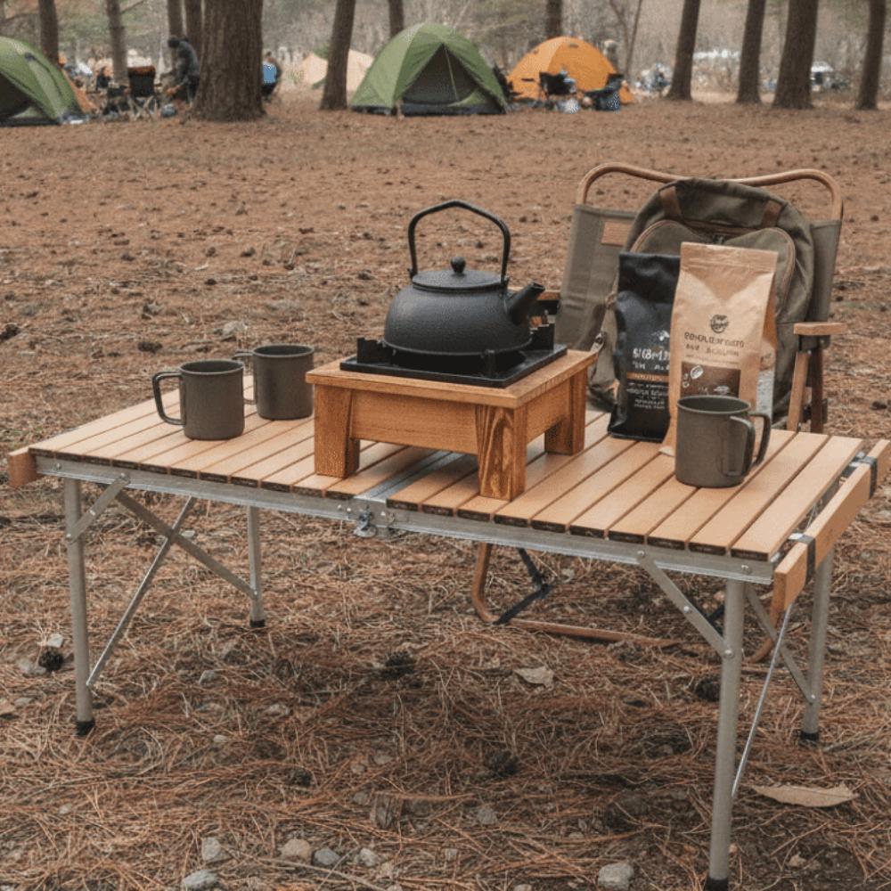 Aluminum Zinc Zinc Alloy Camping Oven Stove Wood Frame Barbecue Grill Portable Picnic Stove  Outdoor
