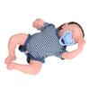 12 Zoll Silikonpuppe Lebensecht Augen geschlossen Emulations-Neugeborenenpuppen Waschbar Wasserdicht Baby Junge