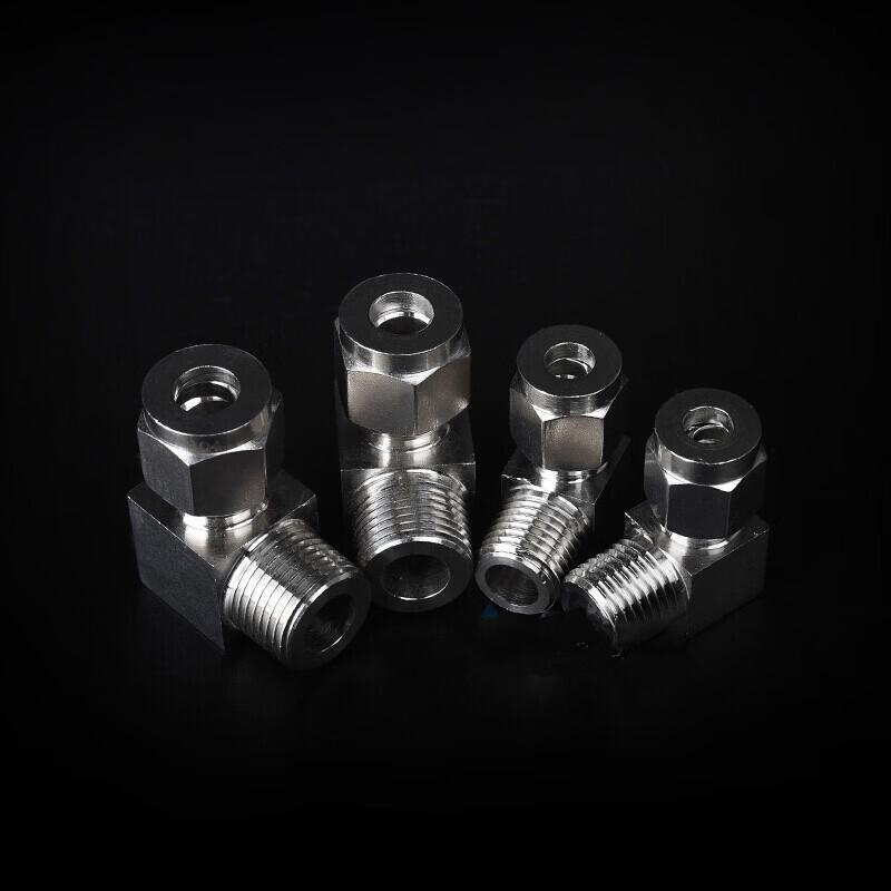 Stainless Steel Internal Thread 90-Degree Elbow Ferrule Fitting
