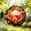 2D Flaches, Rundes Acryl Sonnenfänger-Set: Acryl-Puzzle mit Protea-Blumen-Thema, Lebendiges Blumenmuster, DIY-Puzzle, Gartenwandkunst, Heim- & Veranda-Dekoration, B