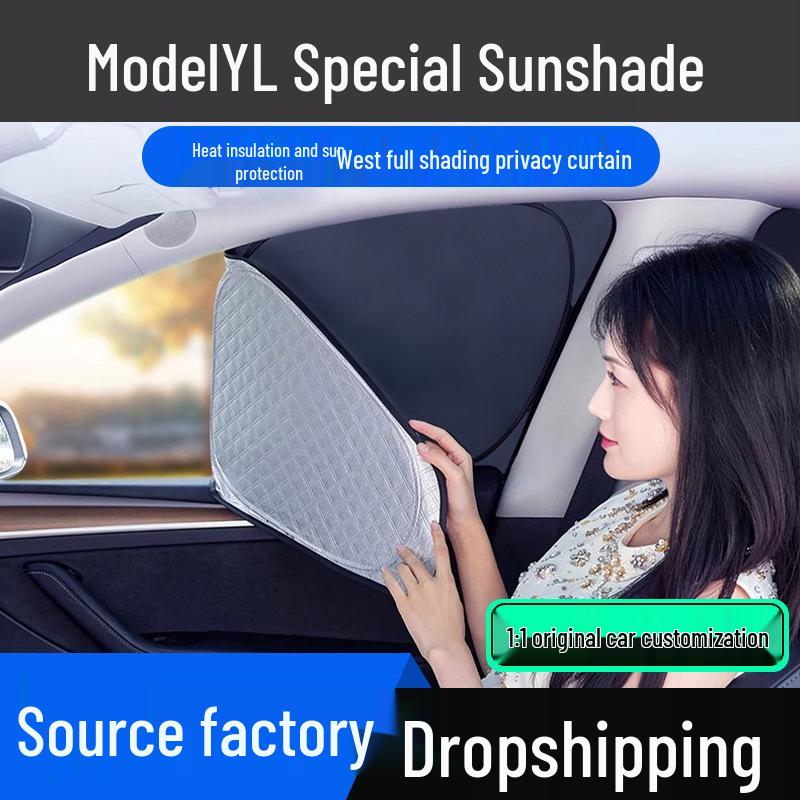 Tesla Model Y Window Sunshade - Heat and Interior Privacy Protection