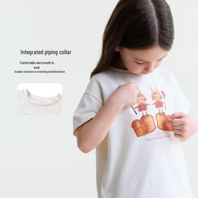 Yun'er Ma Girls' 2026 Illustrator Summer Tee