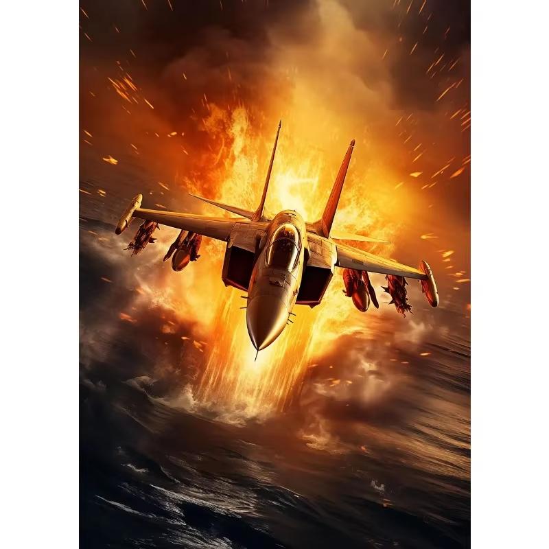 Poster Avioane de Luptă Combate Aeriene Avioane Vintage Decolare Pictură pe Pânză Artă Murală Imagini pentru Sufragerie Decor Acasă