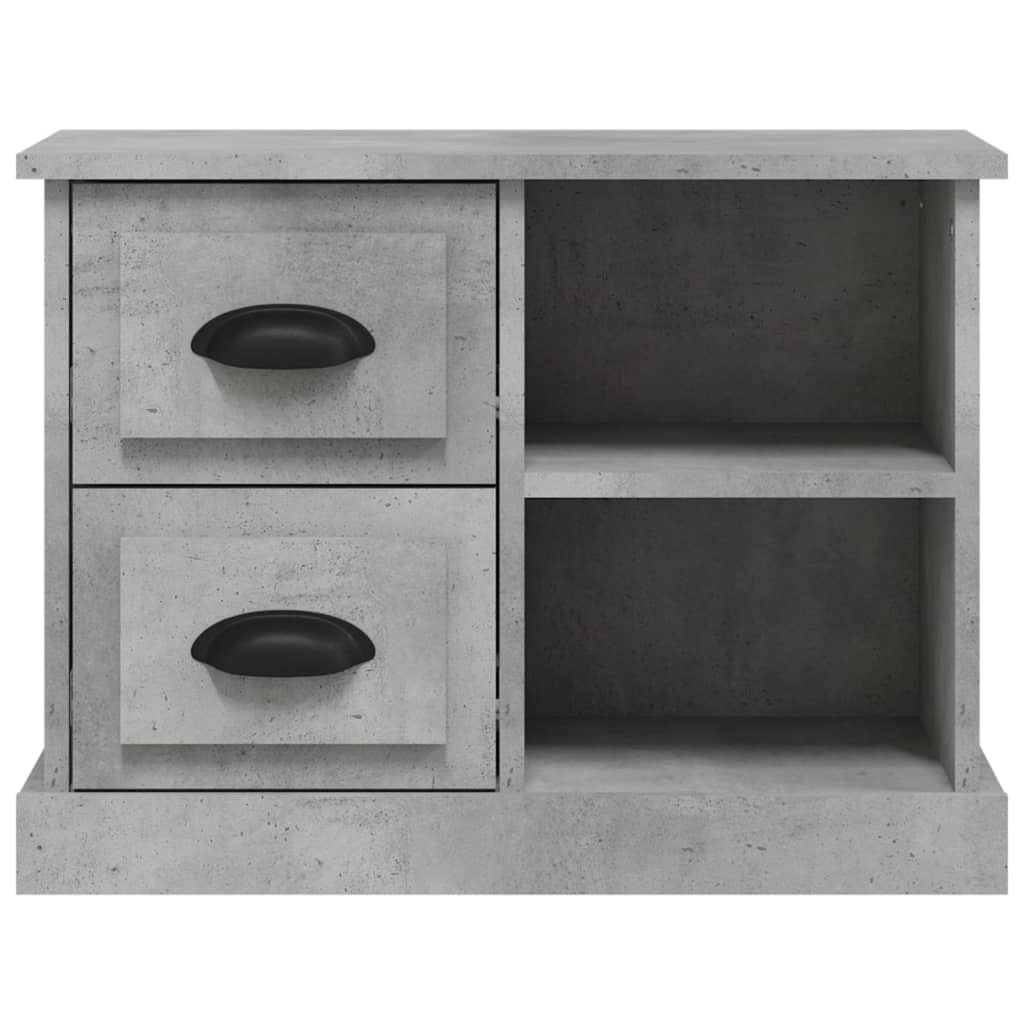Nightstand Concrete Gray 60x35.5x45 Cm