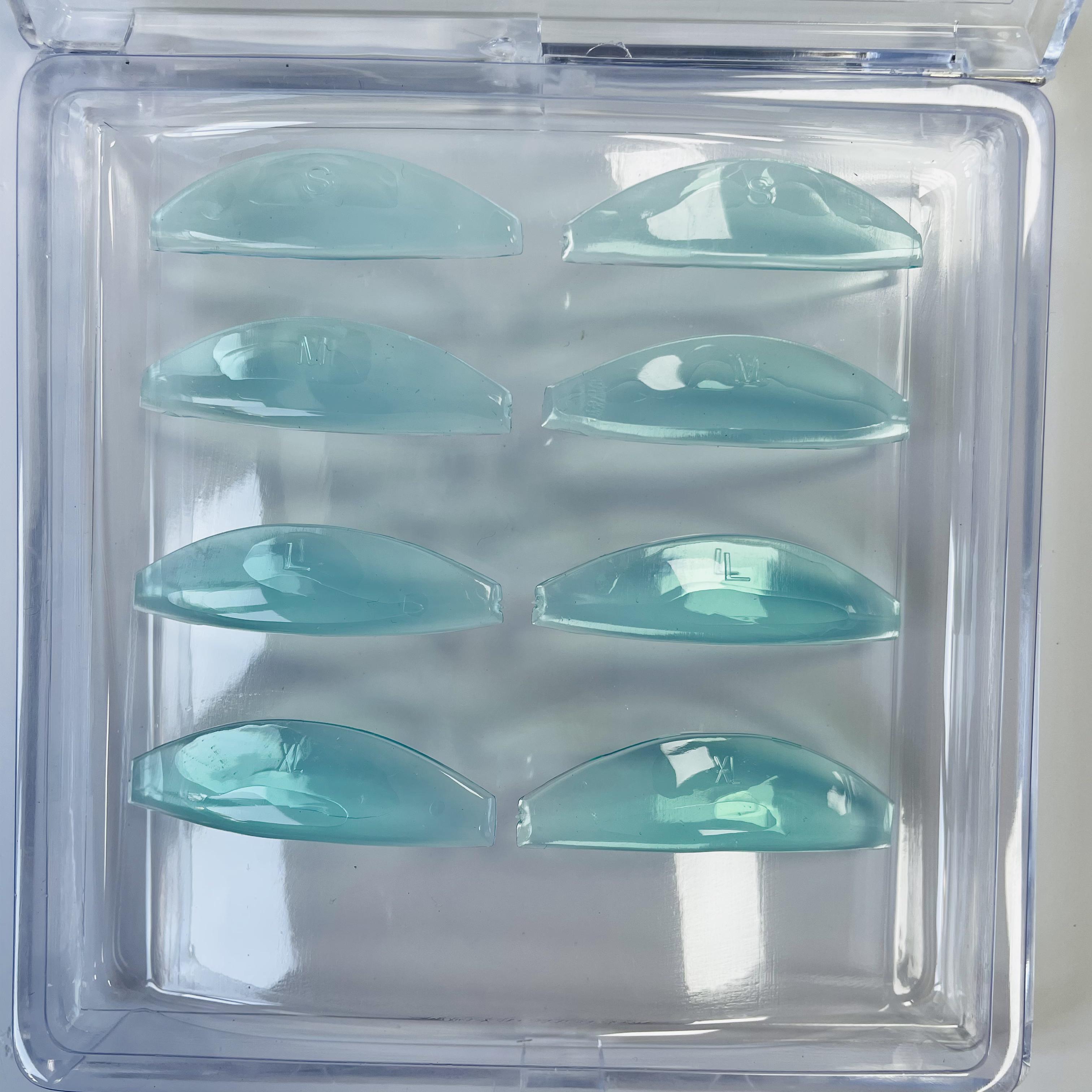 Glueless Lash Lift Rods Salon Self Sticky Lash Lift Pad Private Label Lash Lift shields Reuseable Eyelash Perm Pads зелёный