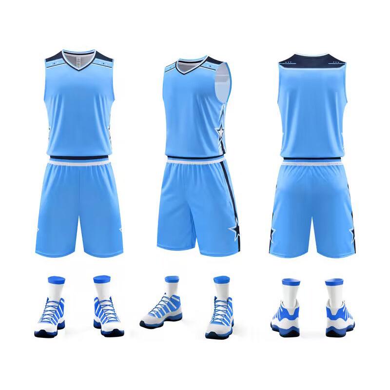 Cross-Border Basketball Training Uniform Set for Children and Adults