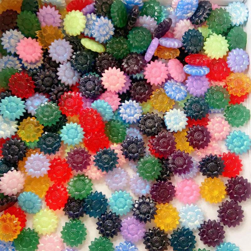 100Pcs/bag Sunflower Enamel Wax Particles Translucent Color DIY Invitation Envelope Seal Full Set of Wax Making Materials