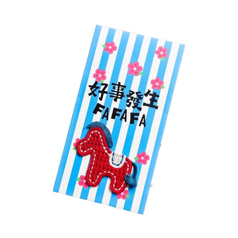 1PCS Cute Zodiac Horse Design Red Envelopes In Chinese Style For 2026 Horse Year, Ideal Luck Money Bag For New Year