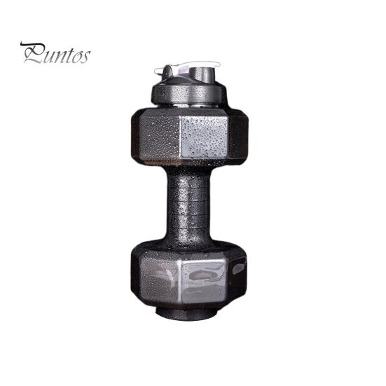 500/1500/2200/2600ML Činka Sportovní láhev na vodu Čirá přenosná síla paží Cvičení Pohár na pití na vodu Domácí Posilovna Fitness vybavení