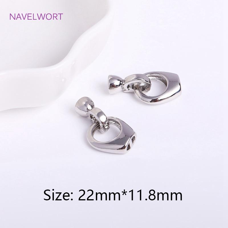 Trendy 18K Gold Plated Round Pearl Clasps Fastener For Bracelet Necklace Making Fittings,DIY Jewellery Making Supplies Wholesale