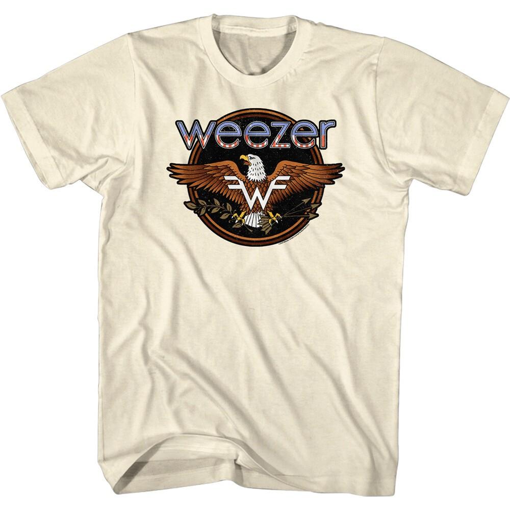 Weezer American Eagle Men's T Shirt Flying W USA Flag Rock Band Merch Concert