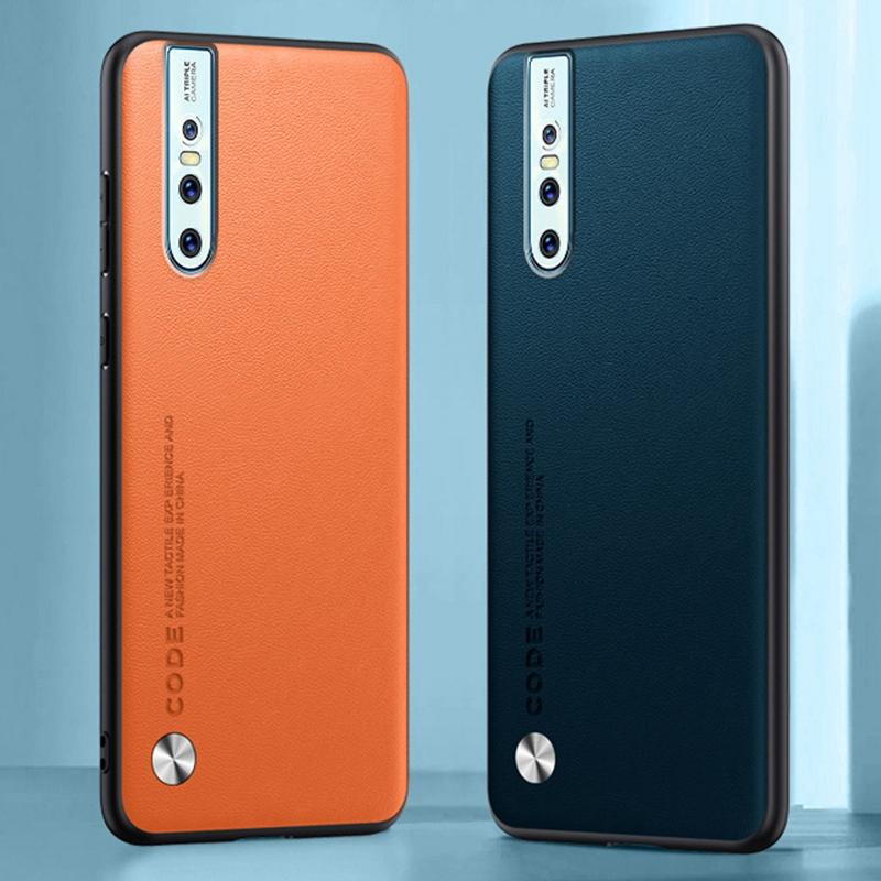 Luxus PU Lederhülle Für Vivo V15 Pro Rückseite Matte Silikon Stoßfester Schutz Handyhülle Für Vivo V15 V15Pro Coque