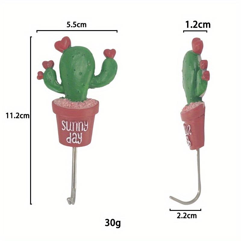 Creative Home Kitchen Hooks Succulent Shape Potted Wall Hangers Fashion Decor 2025