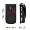 Borsa per cellulare multifunzionale da 6,3 pollici in tessuto Oxford con tasca e cintura porta cellulare Custodia Borsa da esterno da uomo per iPhone 16 15