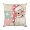 Christmas Pillowcase Decorative Linen Printed Porch Courtyard Sofa Home Decoration Pillowcase