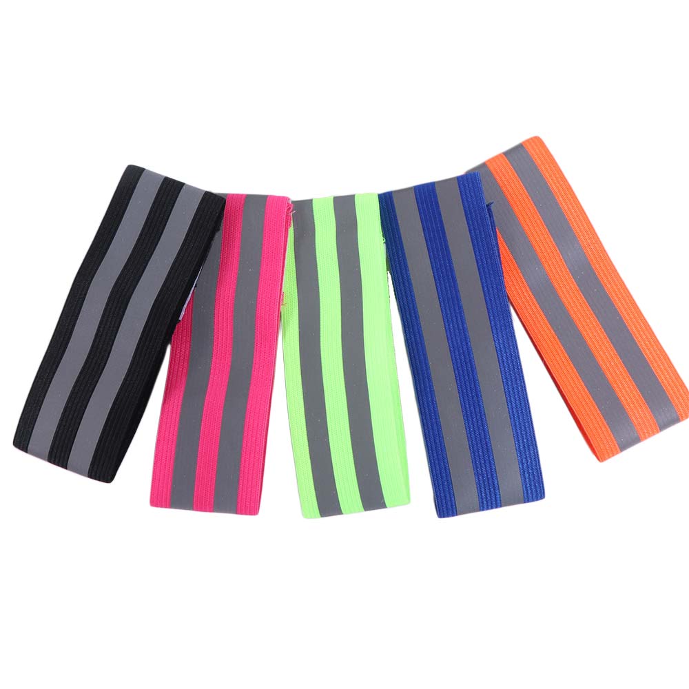 8PCS Multifunctional High Visibility Reflect Straps Safety Elastic Armband Reflector Tape  Ankle