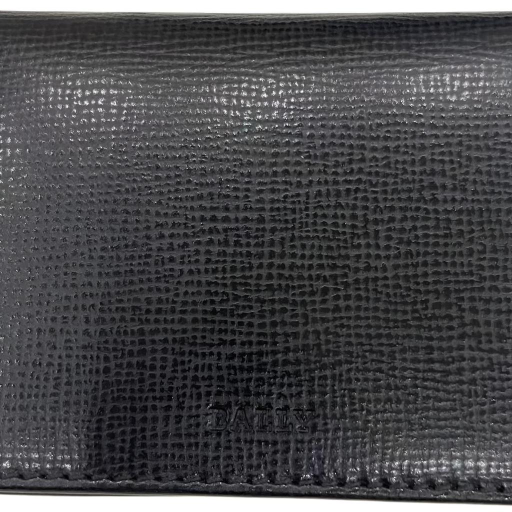 Bally Classic Womens Series Logo Print Leather Clutch Wallet Women Wallet Black 6219774