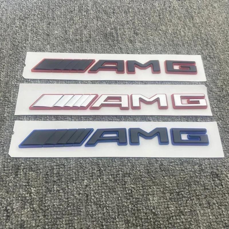For Mercedes Benz New Color 3D ABS Car Rear Trunk Badge AMG Letters Sticker For Mercedes Benz A B C E CLA C63 C63S E53 GT SLK W176 W205 W177 C260L