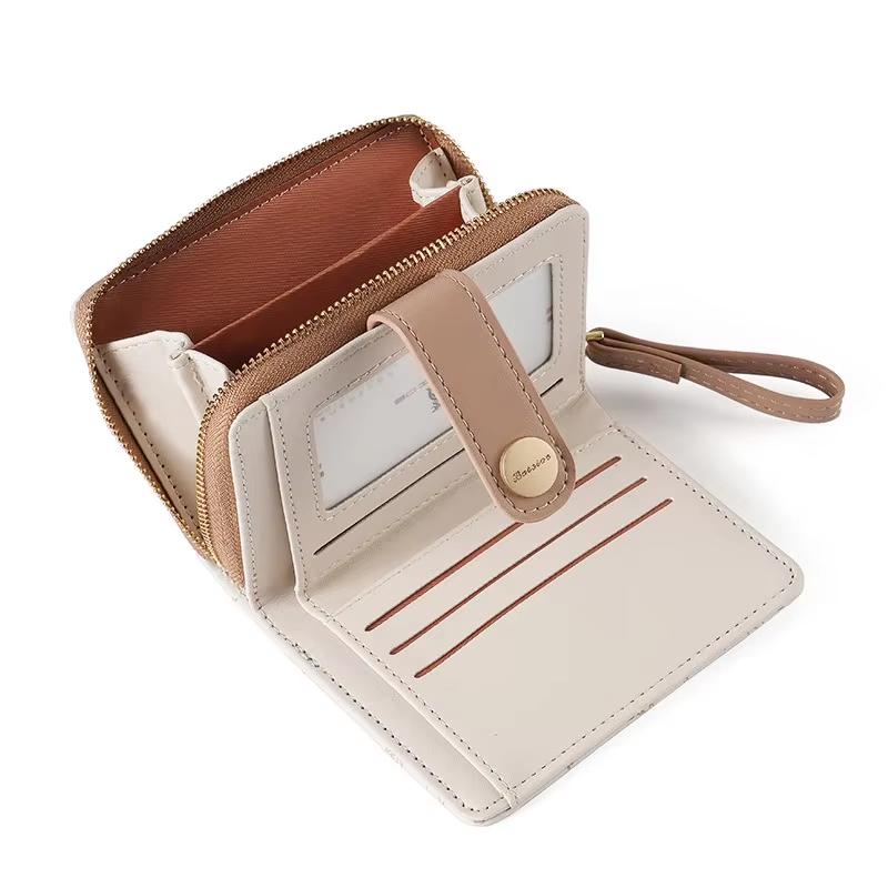 1pc Cat Girls Wallet Short Id Bank Card Holder Money Bag Japanese Student Zipper Wallets Key Storage Purse Coin Purse for Women