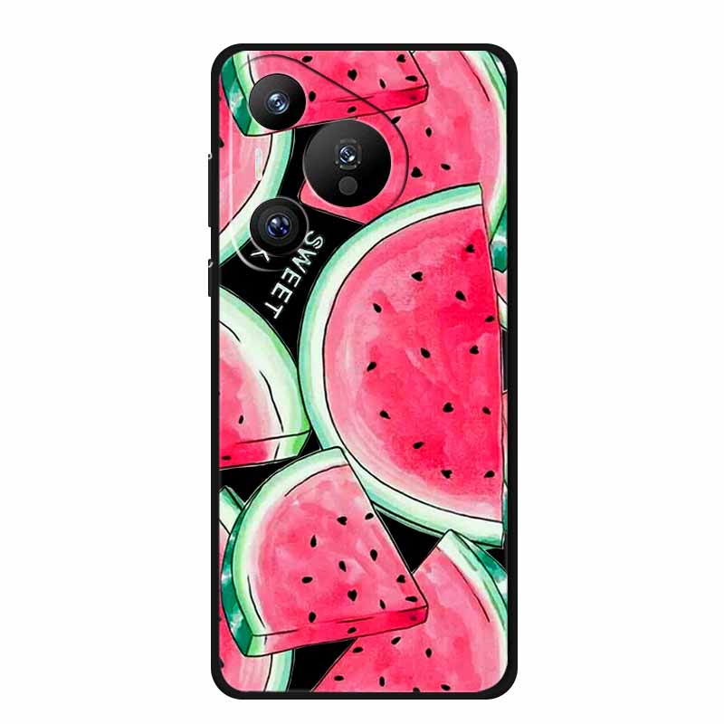 Black Silicone Case For Huawei Pura 70 Pro Case Cartoon Cat Soft Back Cover For Honor 400 Pro 5G Phone Case 400Pro Coque Funda