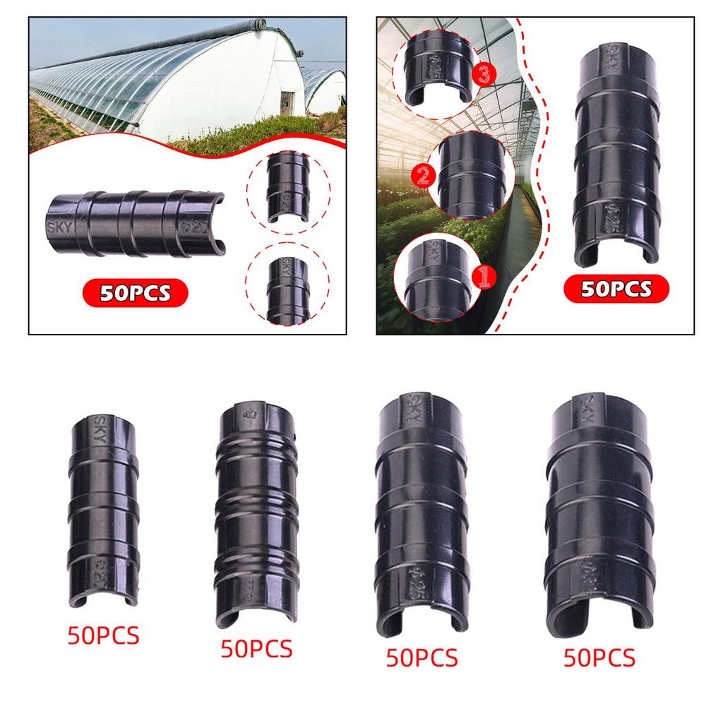 10 szt. Klipsów do folii szklarniowej Lekki klips do rurki do ogrodu na zewnątrz na podwórko